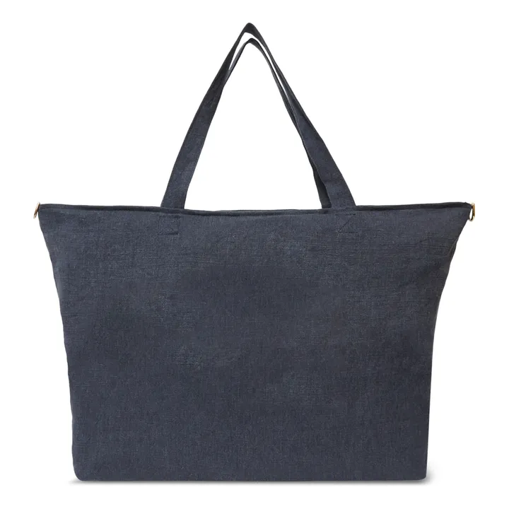 Adorna Sac week-end en lin | Bleu marine