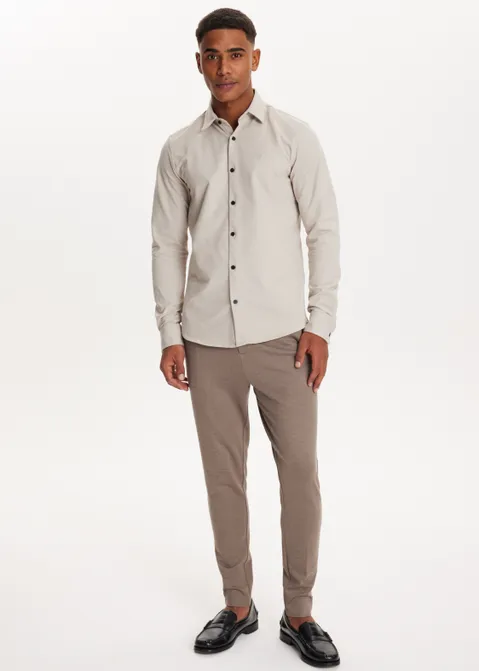 Punta pantalon skinny fit bruin (BRN.MEL)
