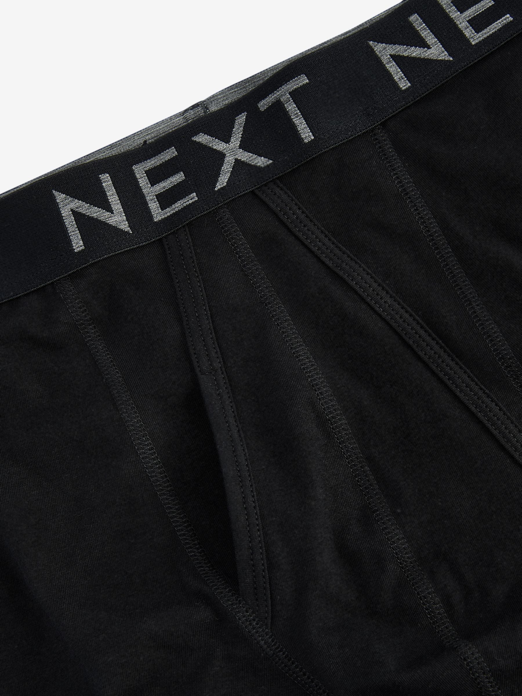 Zwart - Standaard - 10 Boxershorts zonder plooi