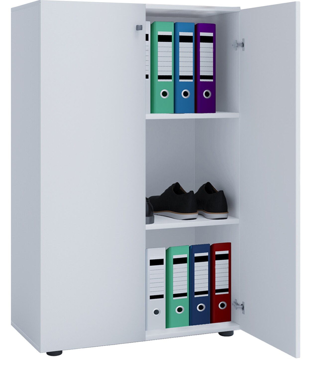 VCM Aktenschrank mit Drehtüren Lona 3 Fächer