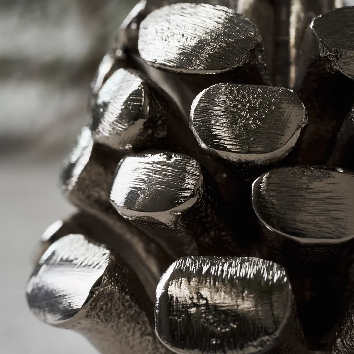 House Doctor - Pine Cone Kerzenständer, antik-silber