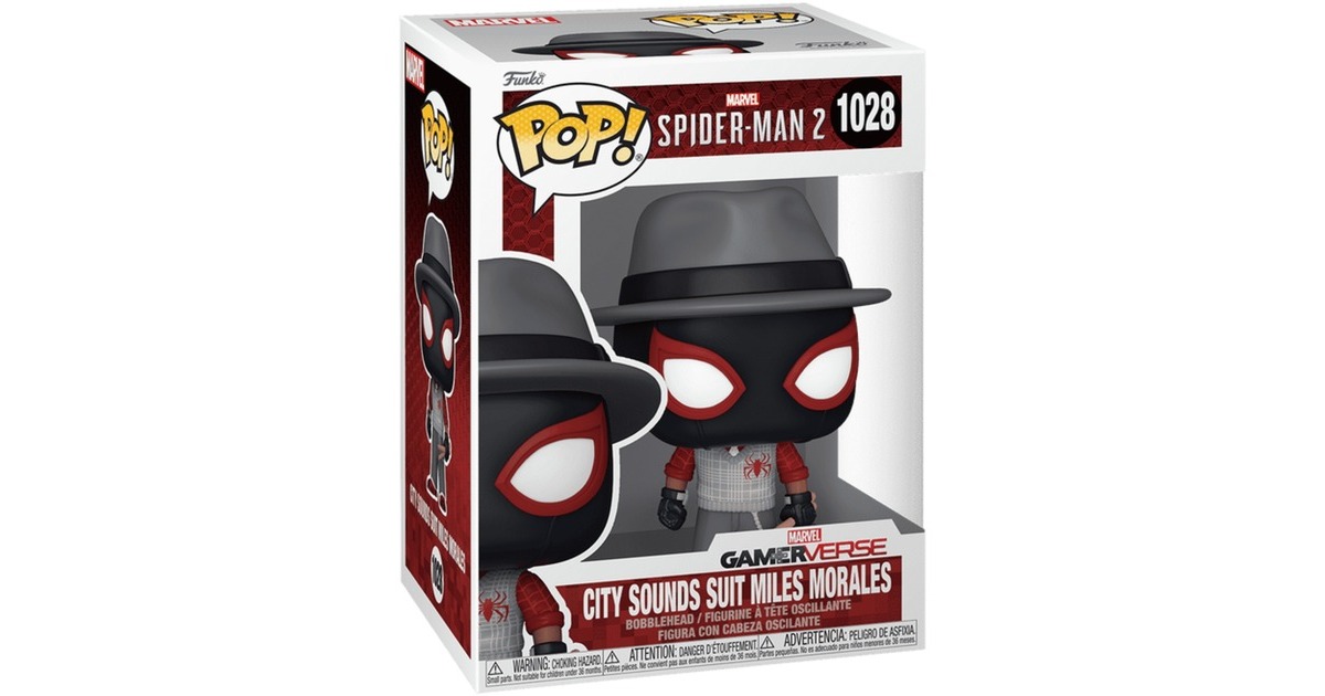 FunkoPOP Games: Spider-Man 2 - City Sounds Suit Miles Morales Speelfiguur