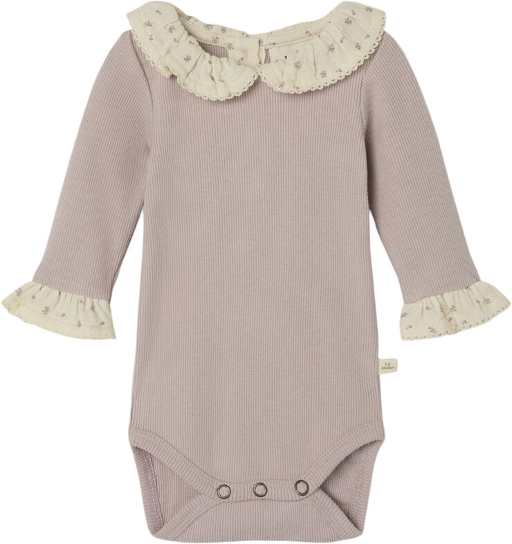 Lil' Atelier NBFTRINE LS SLIM BODY LIL Shadow gray