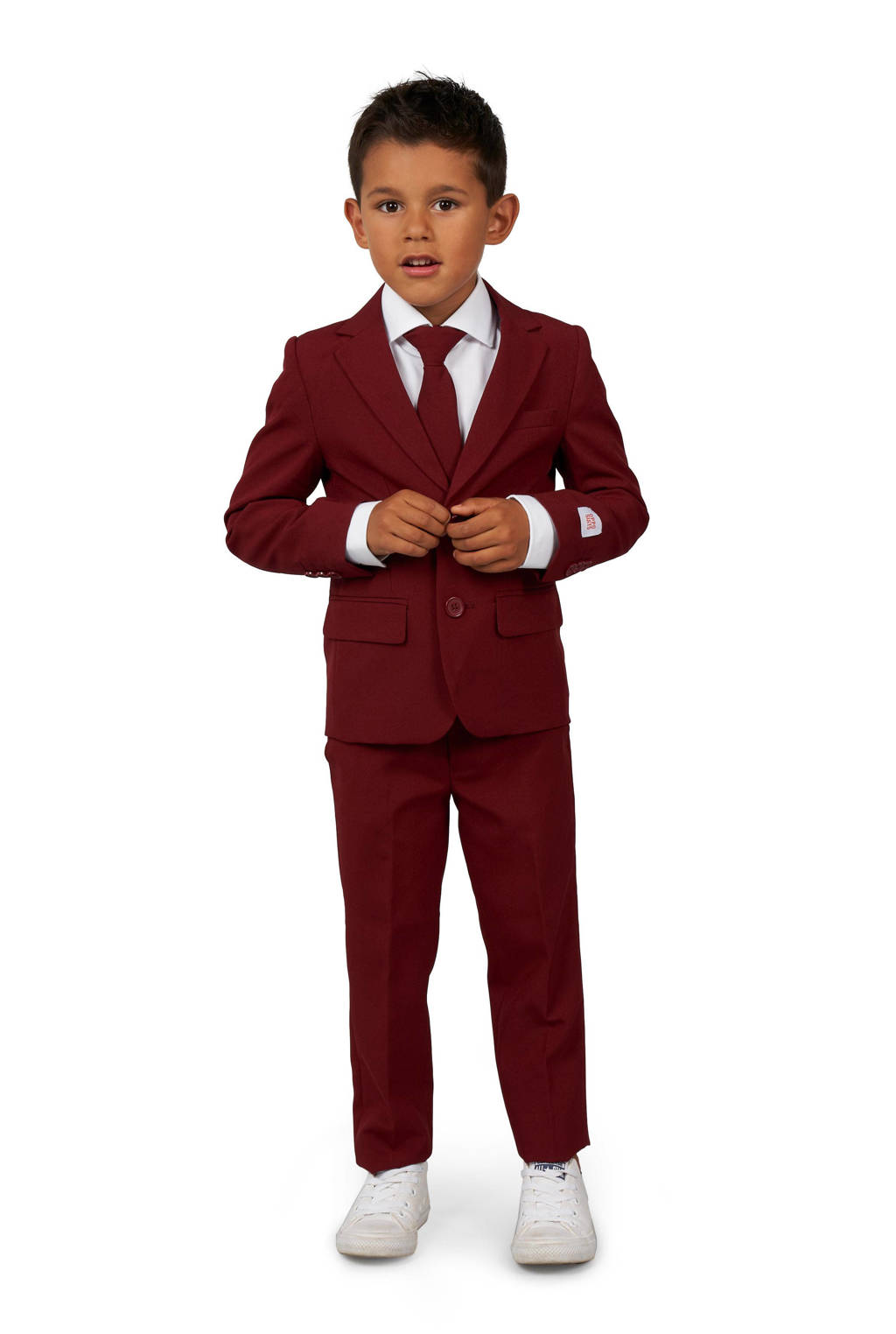 OppoSuits kostuum wijn rood