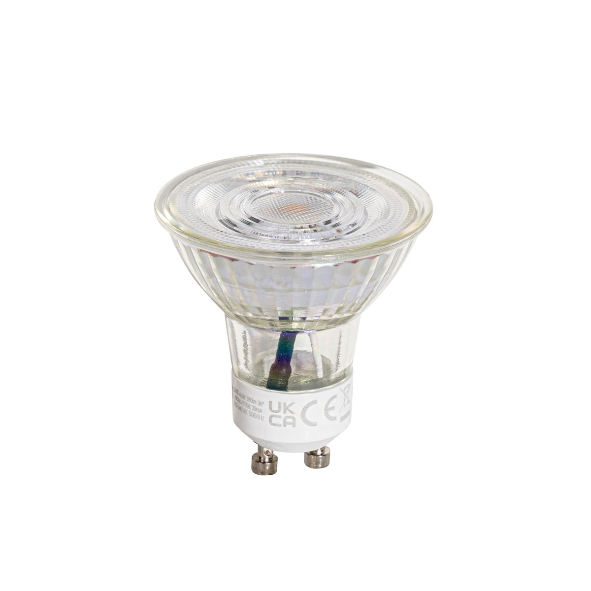 Set van 5 GU10 50mm 3-staps dimbaar in Kelvin LED lampen helder 4.5W 380 lm 2000-2700K