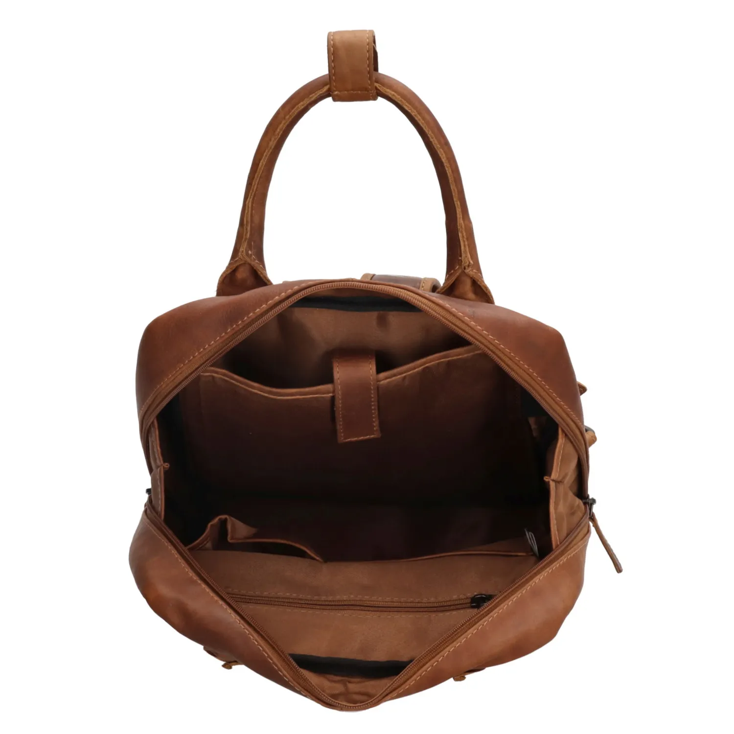 Hide & Stitches Japura Rugzak 13,3 inch Cognac