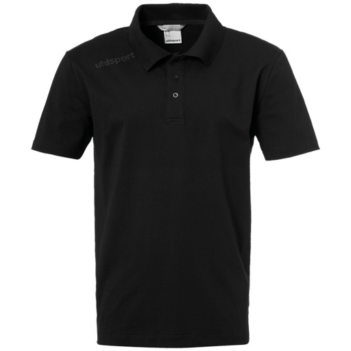 Camisa polo Essential preta da Uhlsport