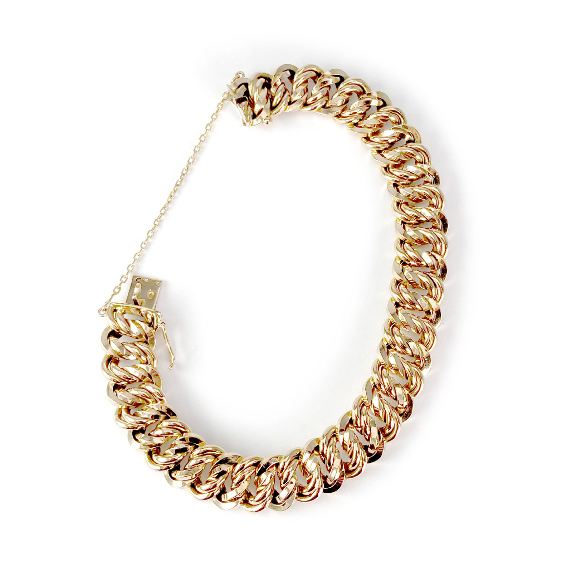 Bracelet d'occasion or 750 jaune maille américaine
