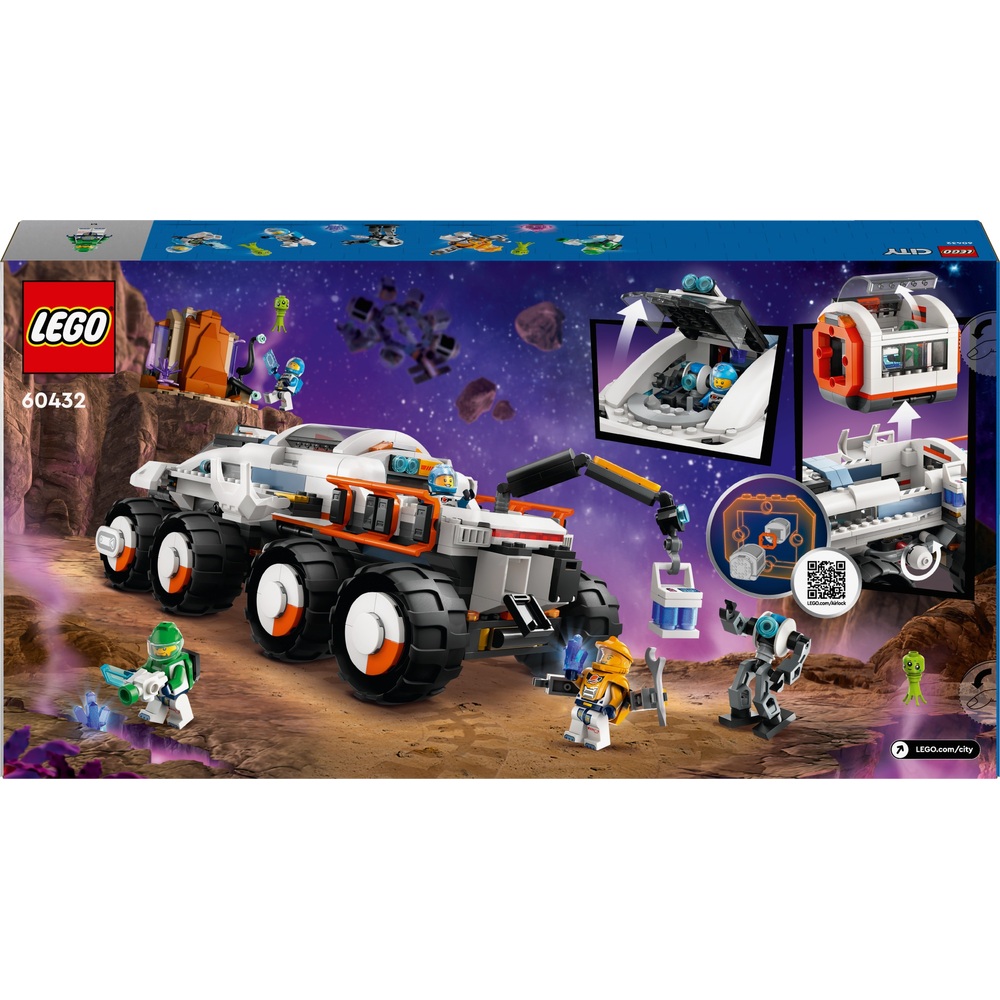 LEGO City 60432 Weltraum-Kommando-Rover und Kranlader-Set