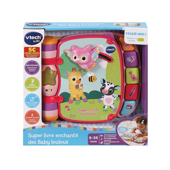 Super livre enchanté des Baby loulous   Rose        de               Vtech