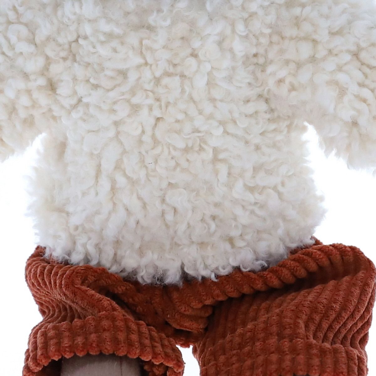 Peluche ours Marceau en pantalon velours Frisette