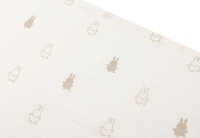 Jollein Happy Miffy Musselinteppe 3-Pakk, Nougat