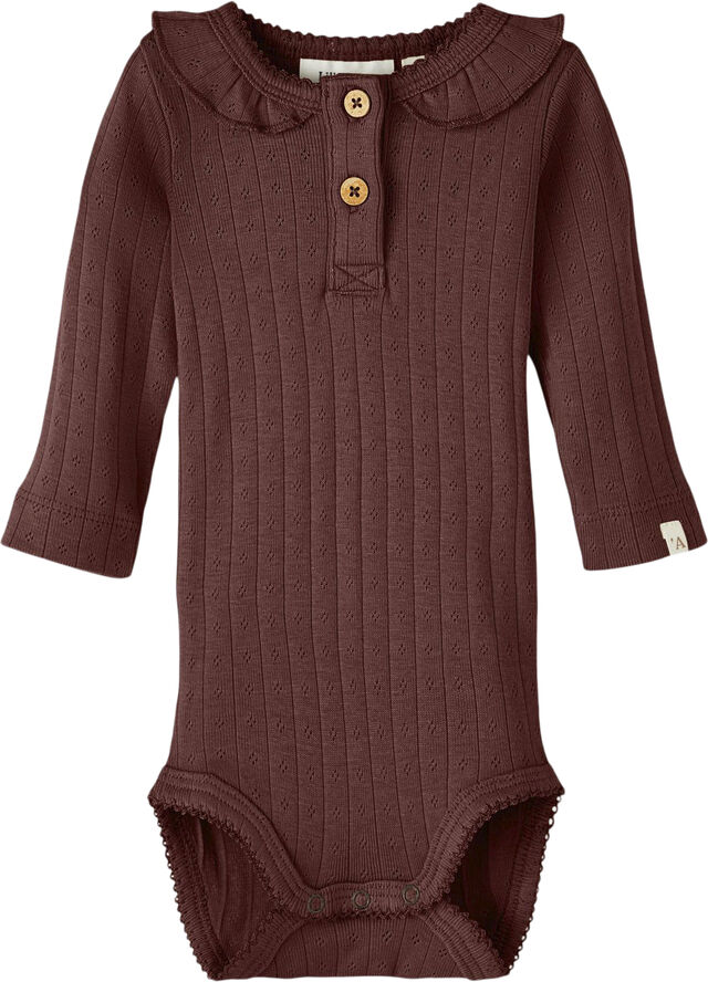 Lil' Atelier NBFRACHEL LS SLIM BODY HEA LIL Rum raisin