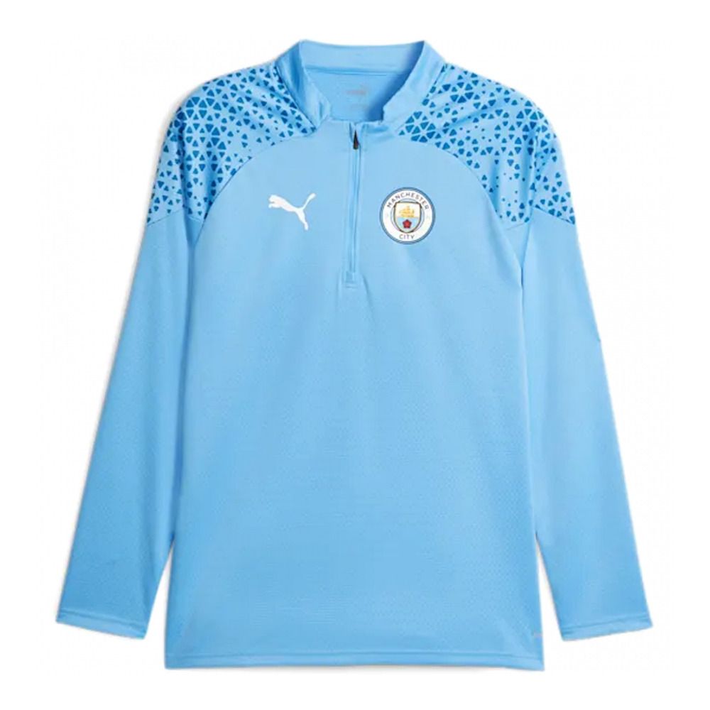 Puma MCFC TRG - Maillot Homme team light blue/lake blue