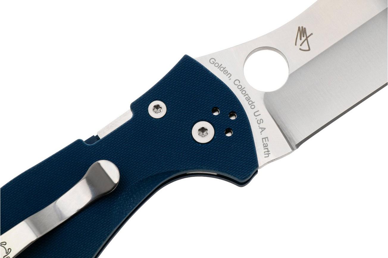 Spyderco Yojimbo 2 CPM SPY27 C85GPCBL2 Cobalt Blue G10, zakmes, Michael Janich design