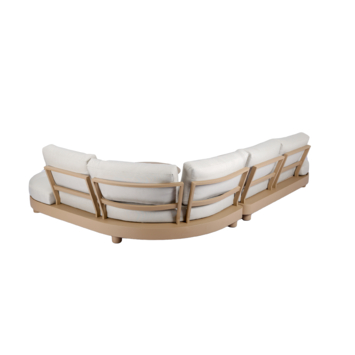 Loungeset Saar zand beige metaal