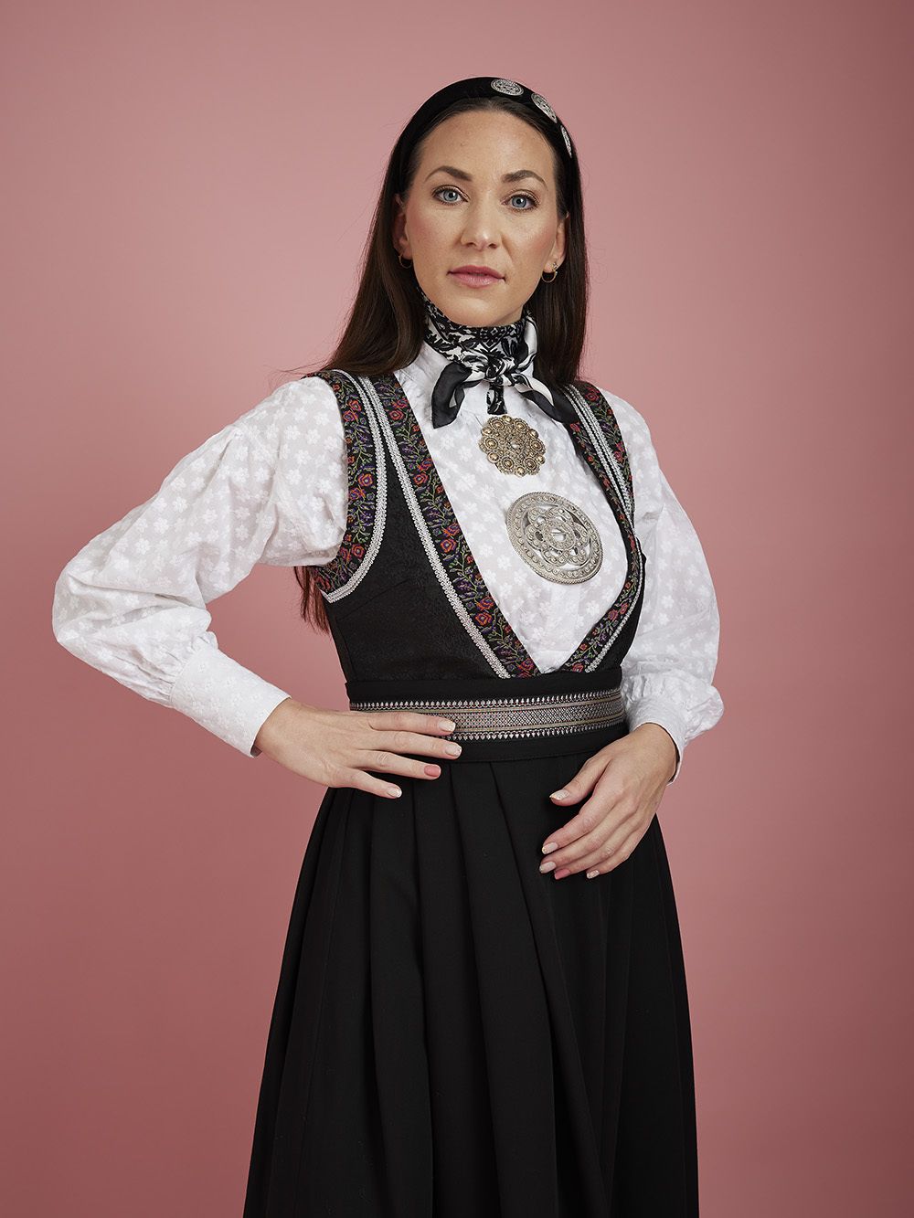 Skjorte med broderi Marthe