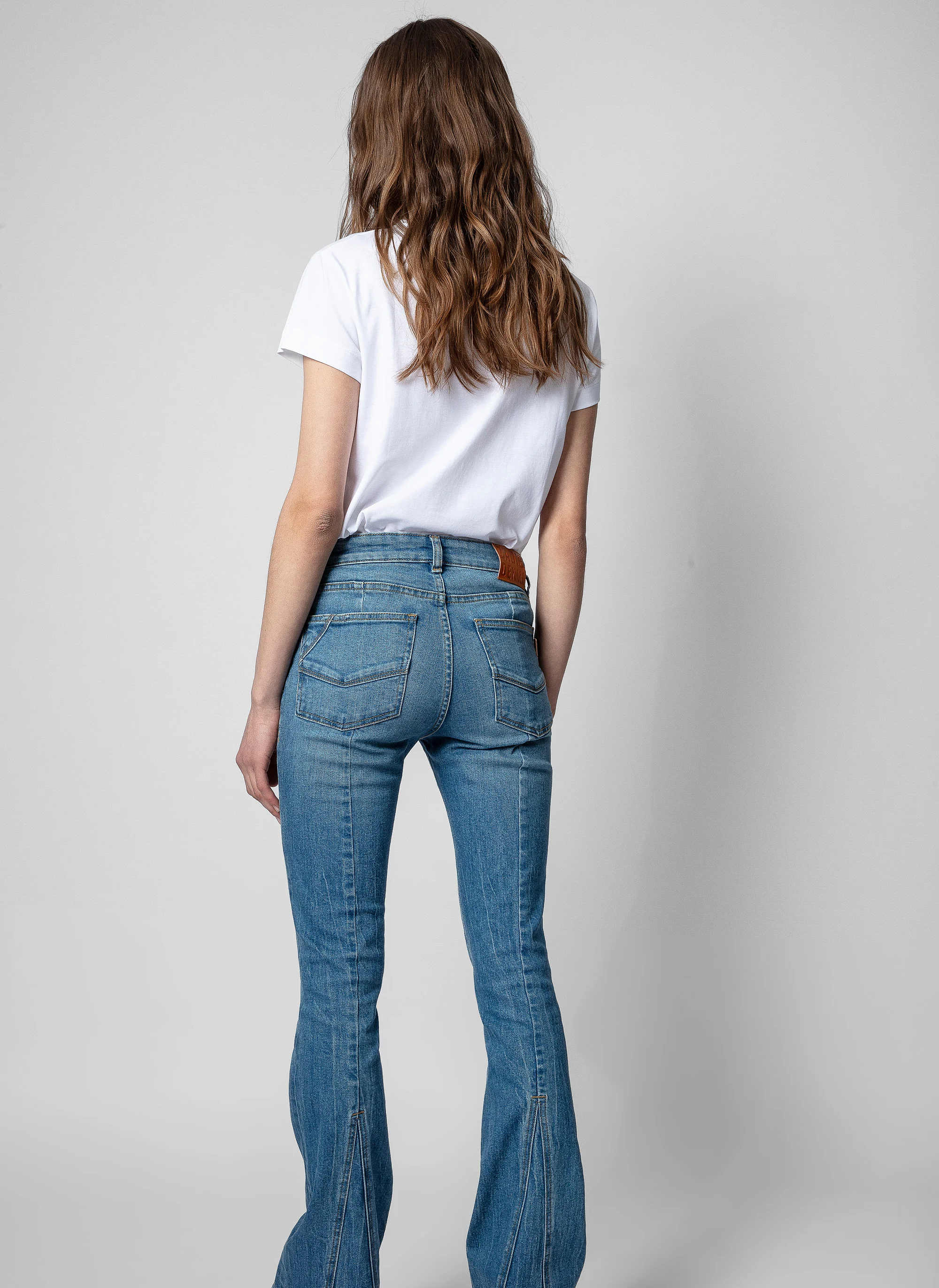 WALK - Tee-shirt col rond sérigraphié en coton | Blanc