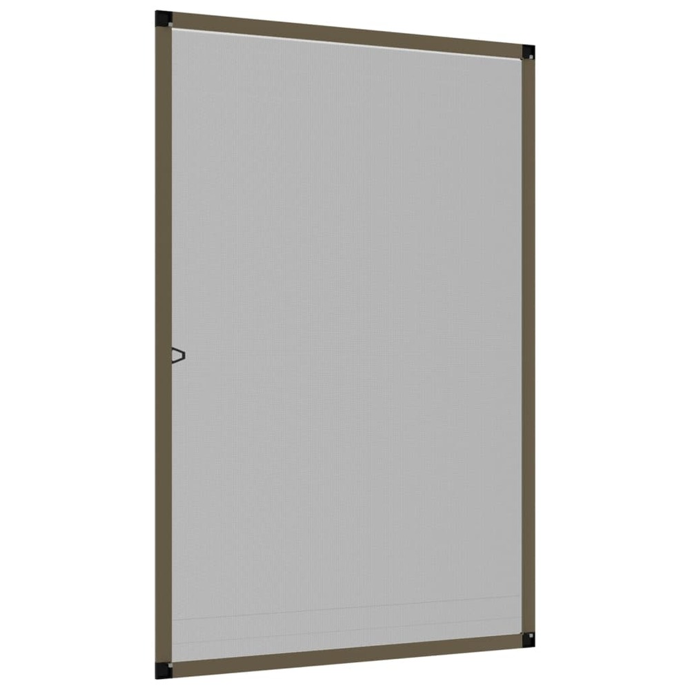 Moustiquaire pour fenêtres marron 90x120 cm