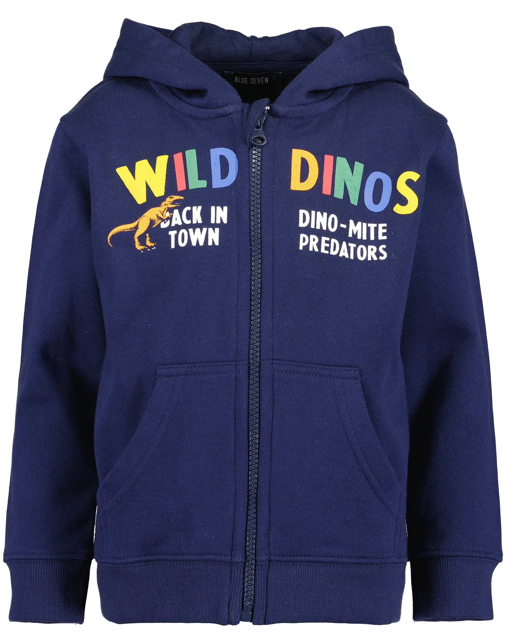 Kapuzen-Sweatjacke WILD DINO in ultramarin