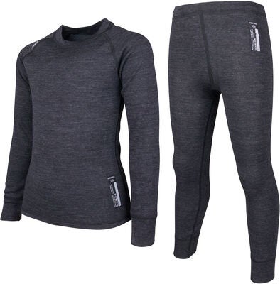 Lindberg Merino Superundertøy JR, Black Melange