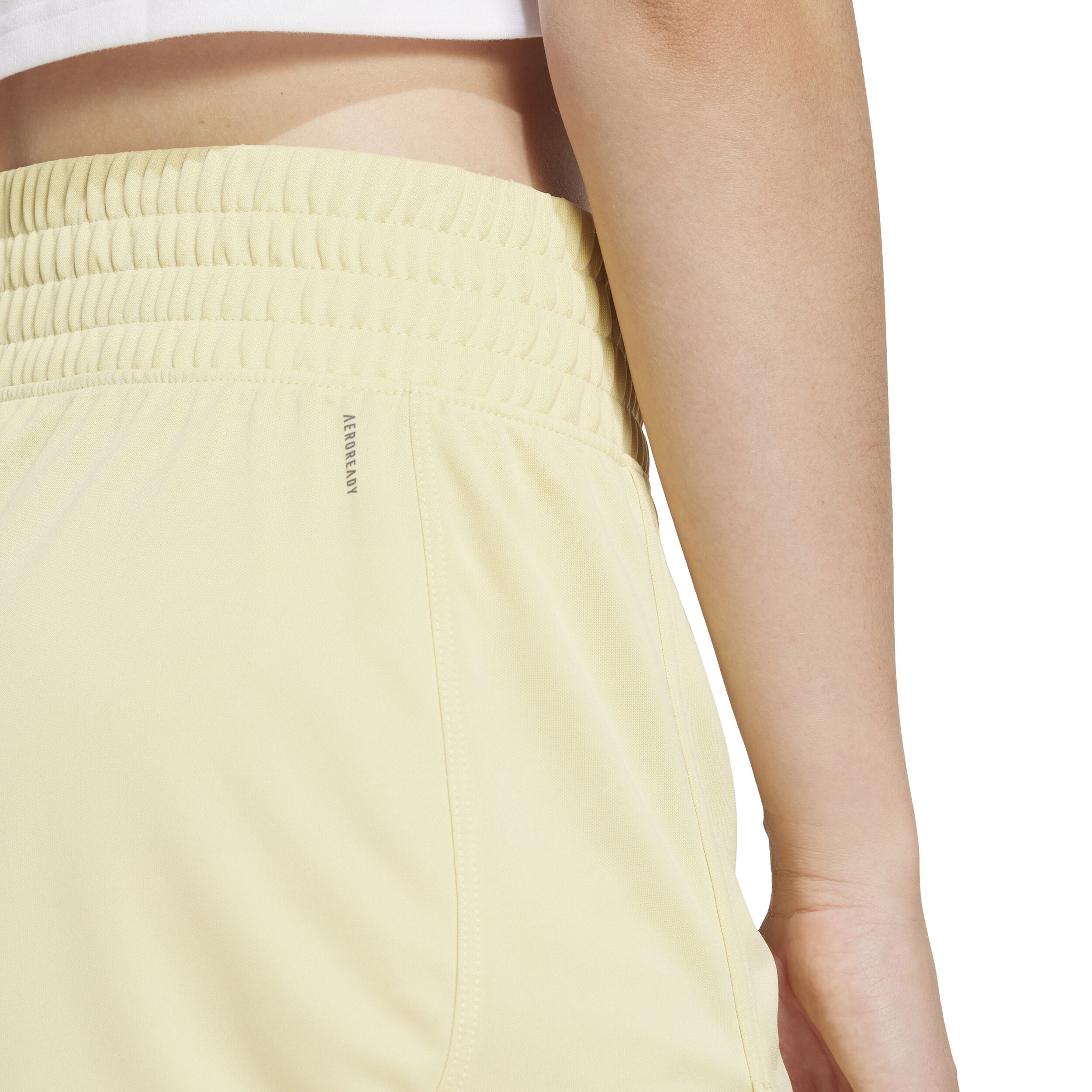 adidas Pacer Knit High 3in Shorts Femmes - Jaune
