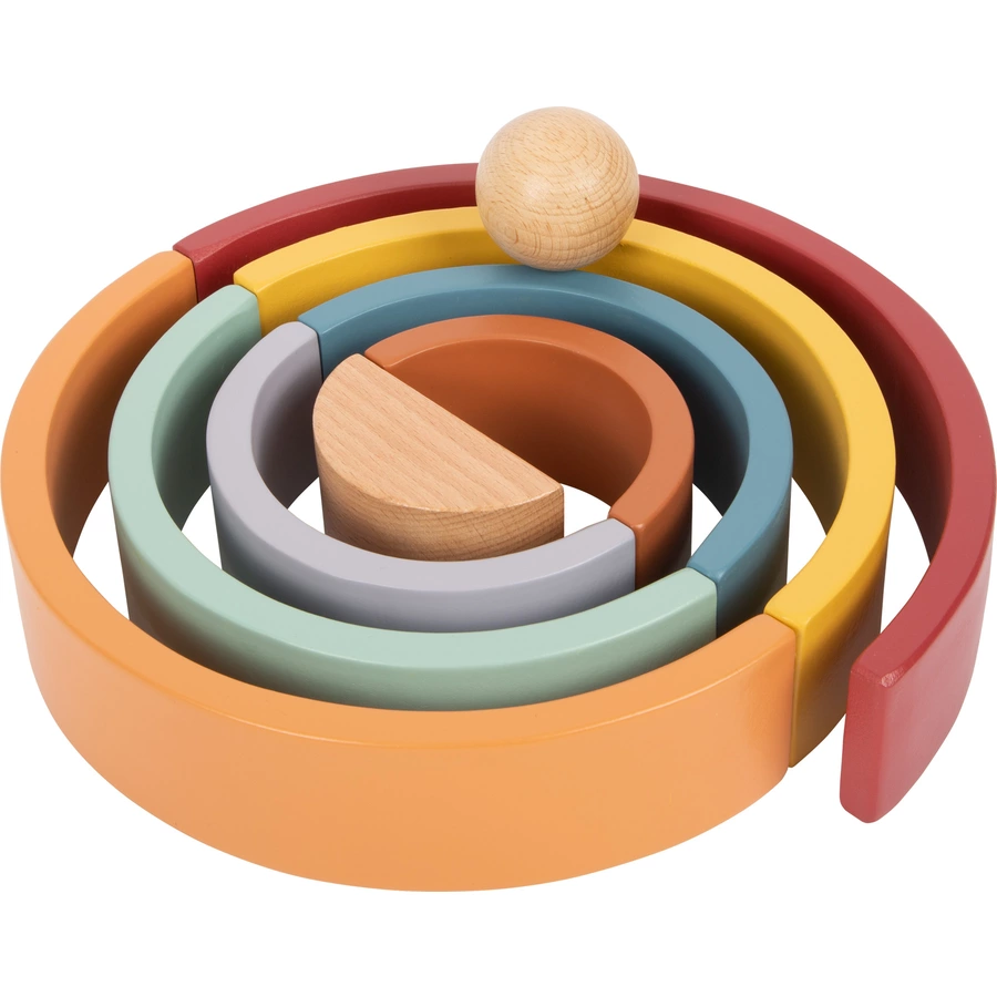 small foot® Holzbausteine Regenbogen „Safari“