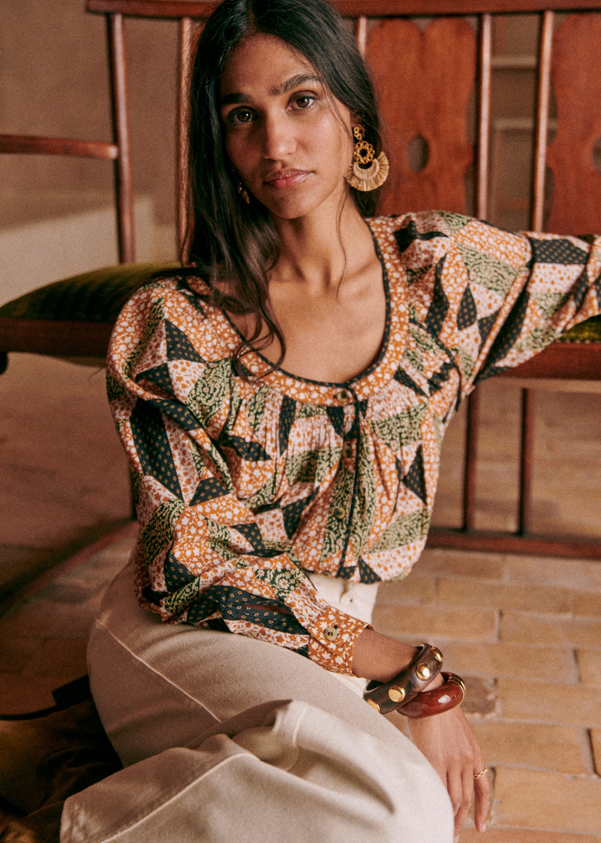 Chemise Oana - Patchwork Graphique - E-SHOP/CHEMISES & BLOUSES 5905299