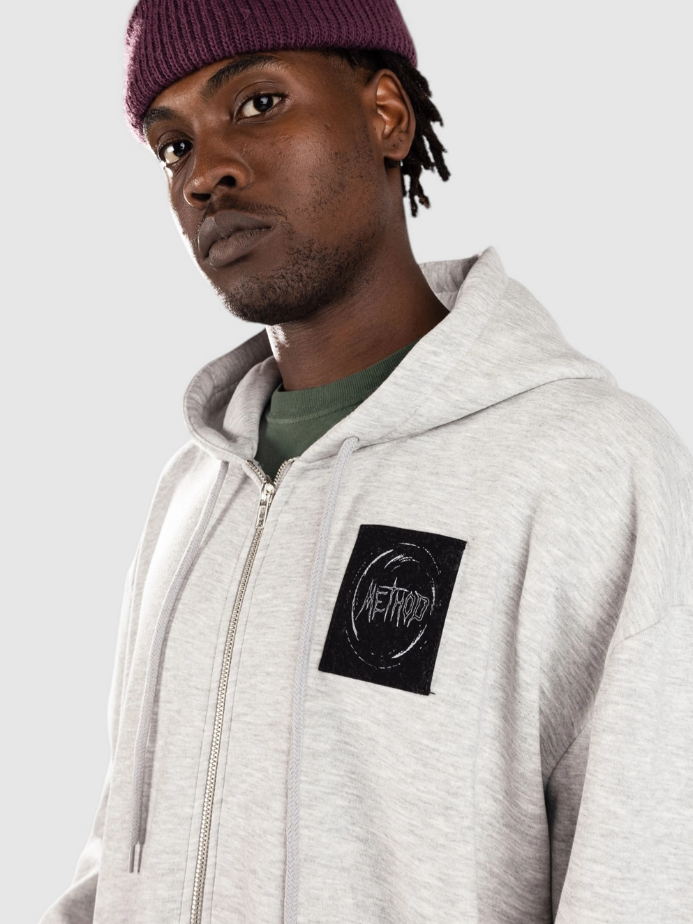 Method Mag Vortex Zip Hoodie heather gray