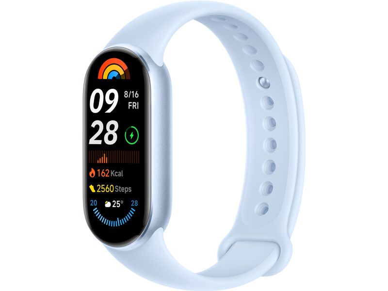 Xiaomi Mi Smart Band 9 Blau Fitnesstracker mit farbigem AMOLED-Touchscreen-Display