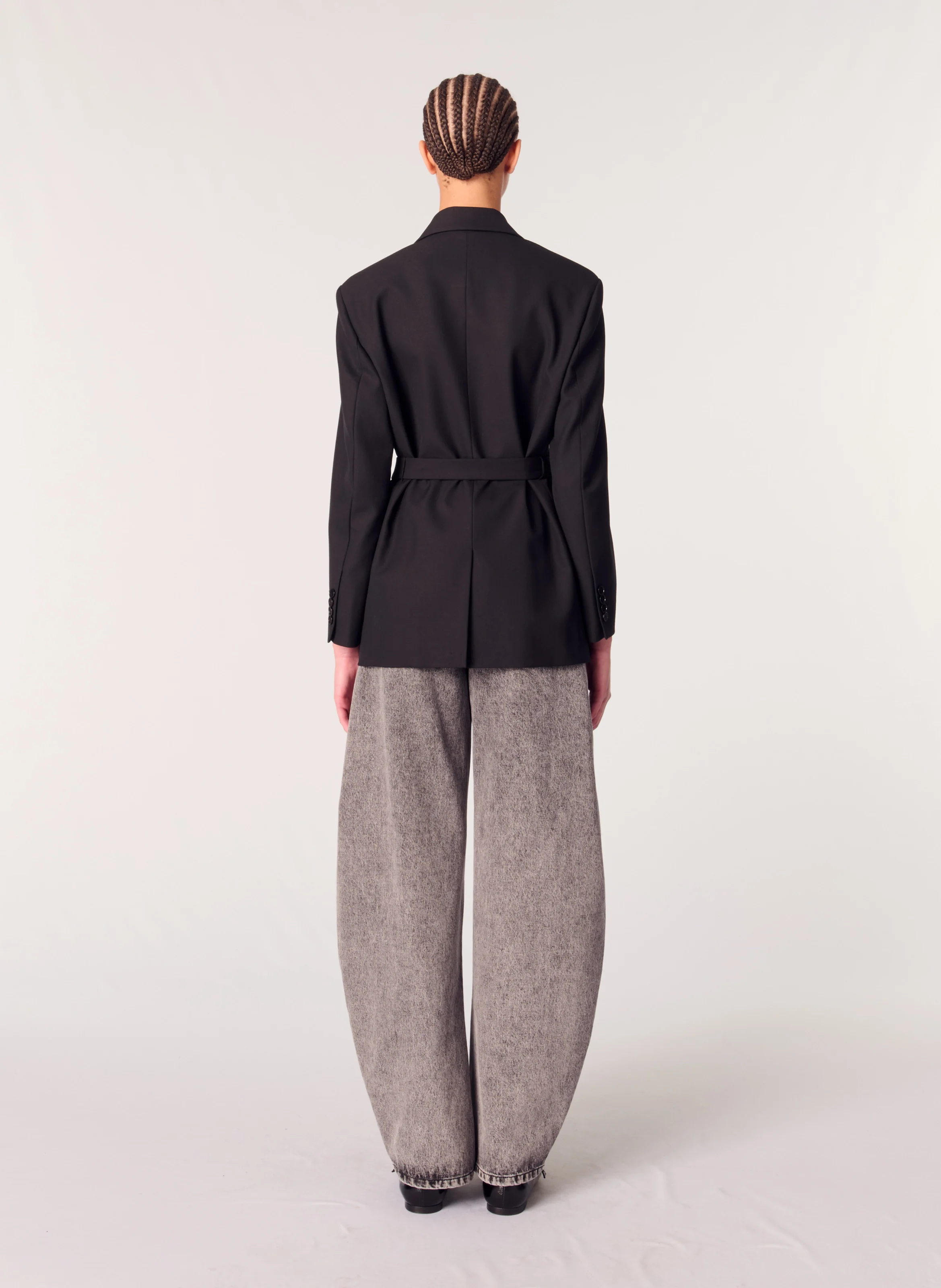 Veste tailleur droite | Noir