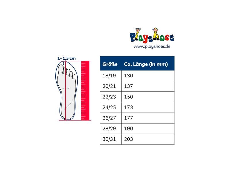 Playshoes Badeschuhe Barfuss Hai Blau Gr. 22-23 Barfuss-Schuh für Kinder
