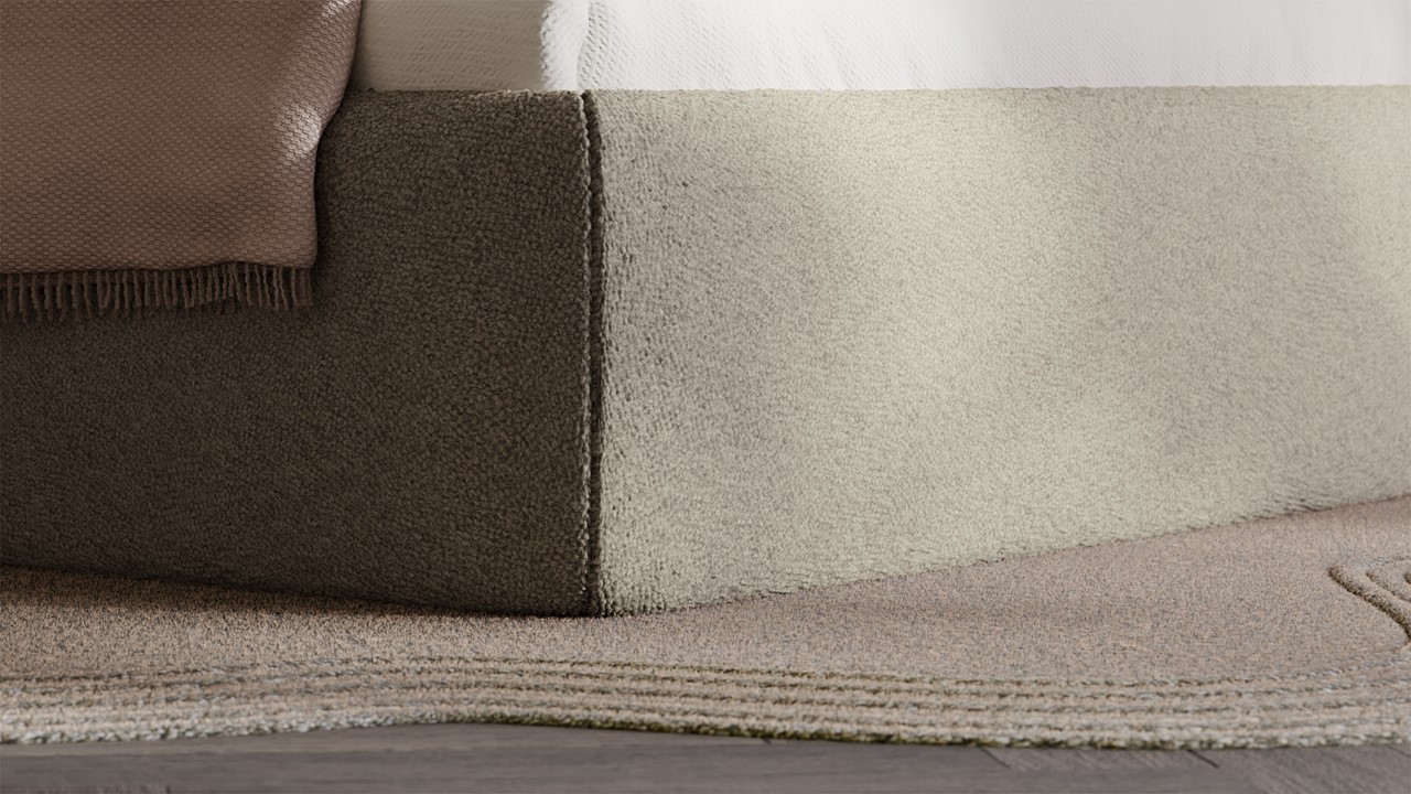 Bed Cove - Wool look natural