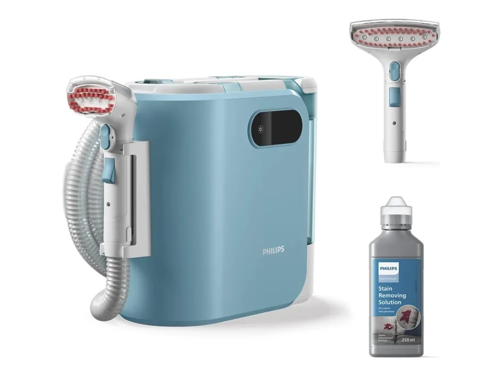 Philips 3000 Series XW3193 - Tæpperenser - beholder - silky white/blue