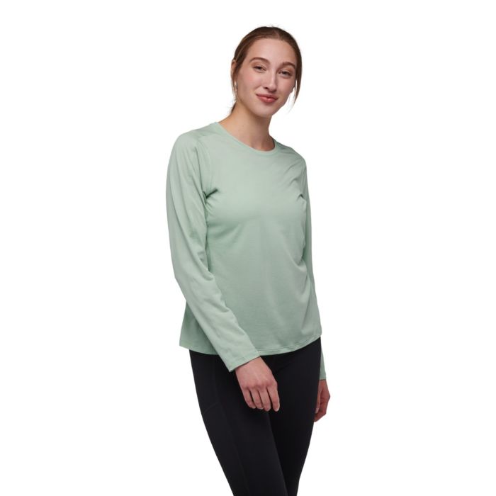 Black Diamond Dame Trøjer Lightwire LS Tee Grøn