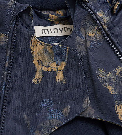 Minymo Schneeanzug - Navy m. Hunde