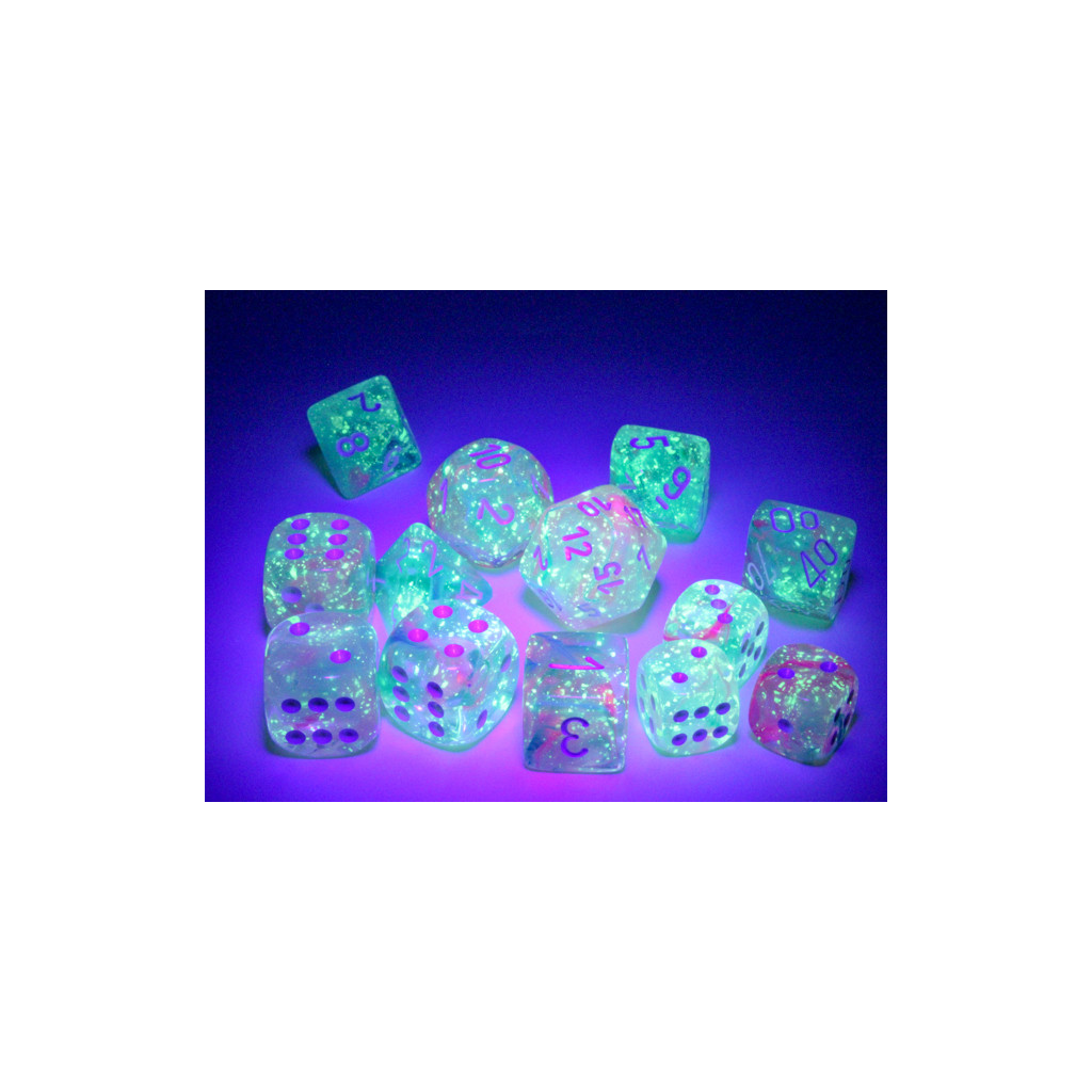 Set de 12 Dés 6 Faces Chessex : Nebula