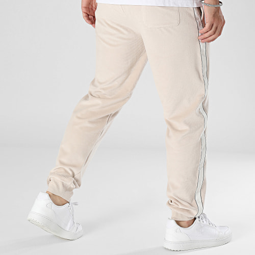 Pantalon Jogging Track Rib Velour 3014 Beige