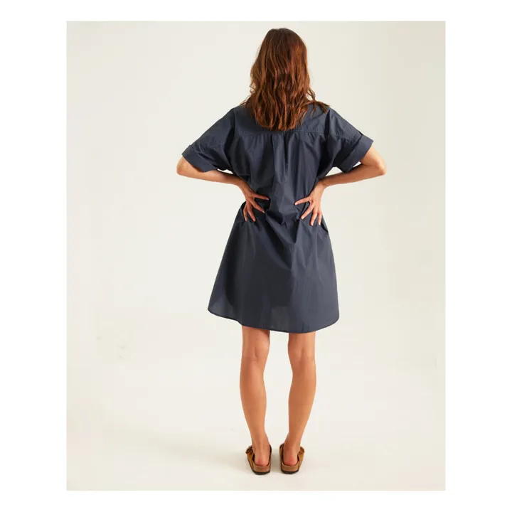 Sacrécoeur Robe Chemise Sami Popeline de Coton | Carbone