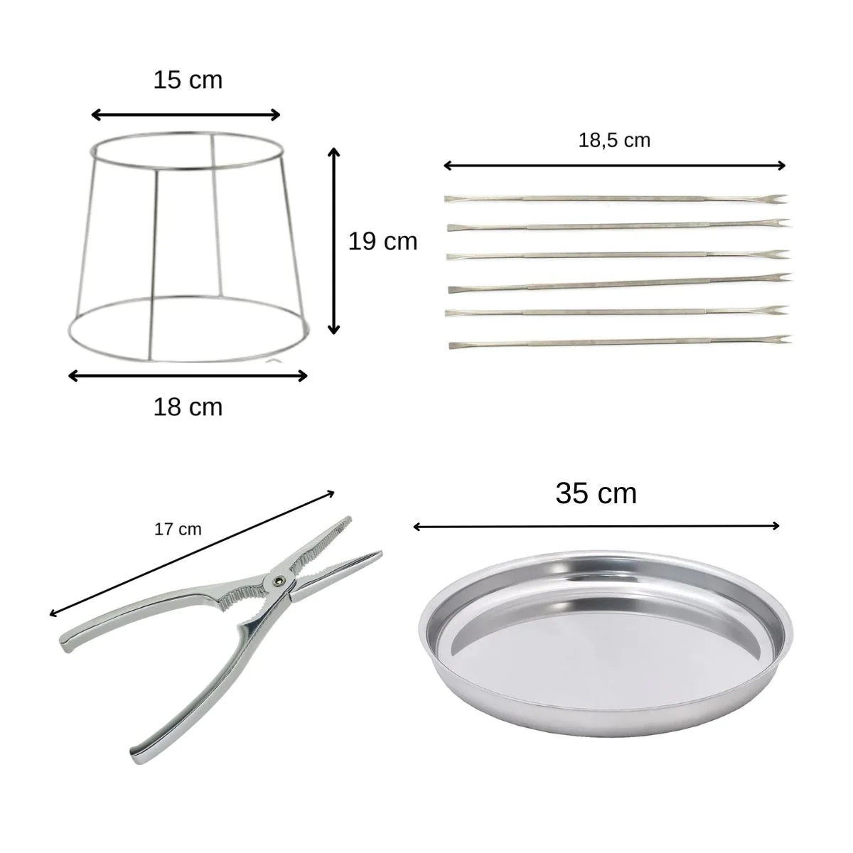 Ensemble de 4 ustensiles pour fruits de mer et crustacés Fackelmann Sp