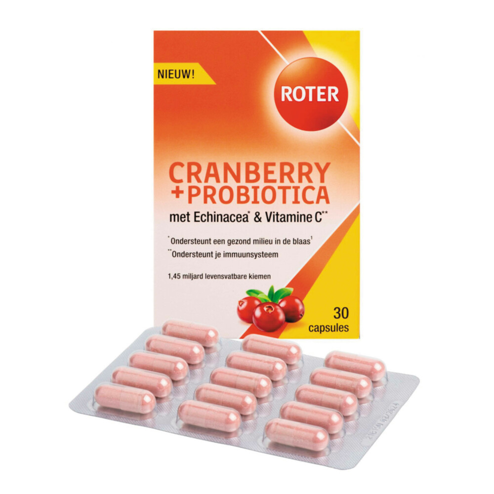 Roter Cranberry & Probiotica 30 capsules