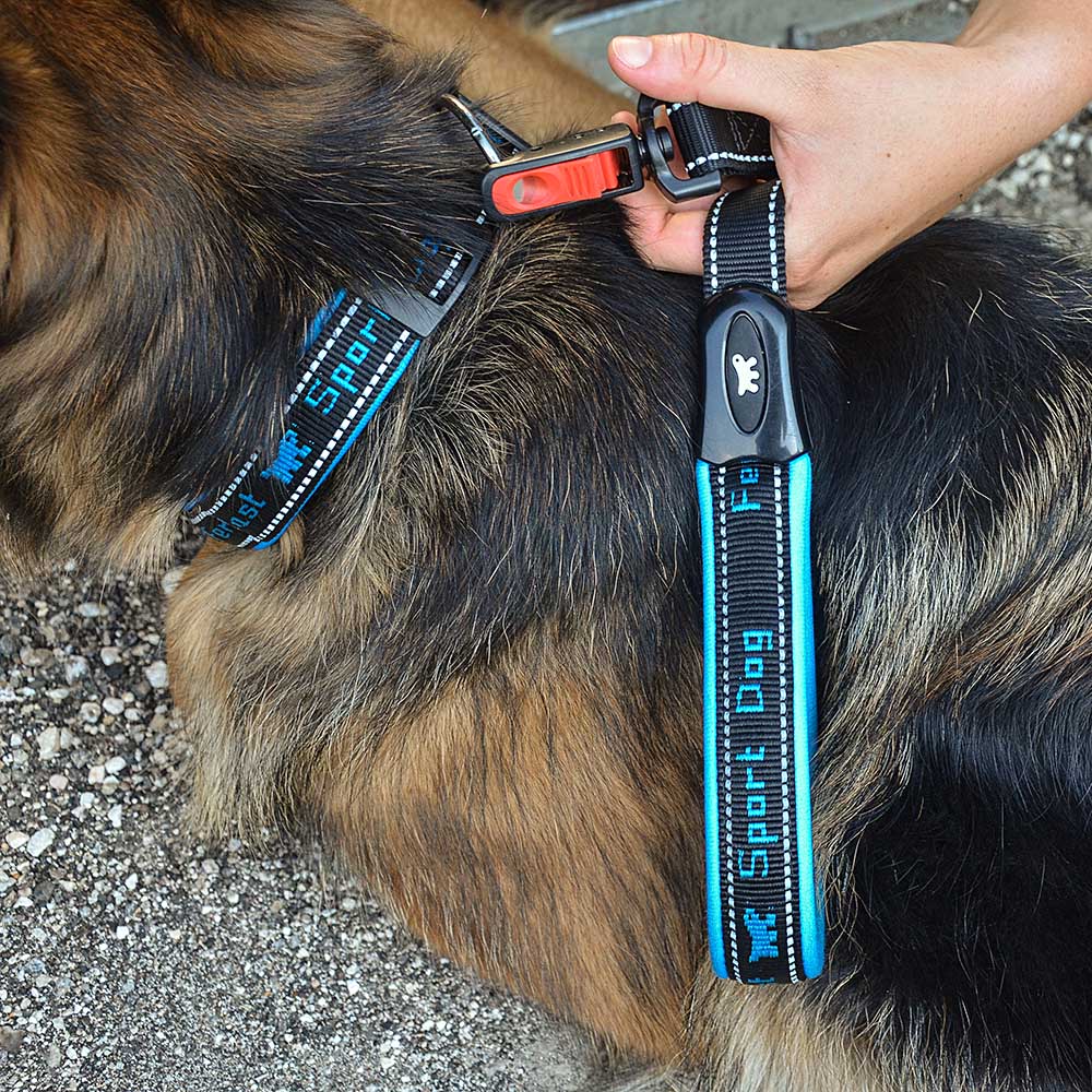 Ferplast laisse pour chiens en nylon sport dog matic g25/120, innovant mousqueton avec mécanisme magnétique, rembourrage souple,
