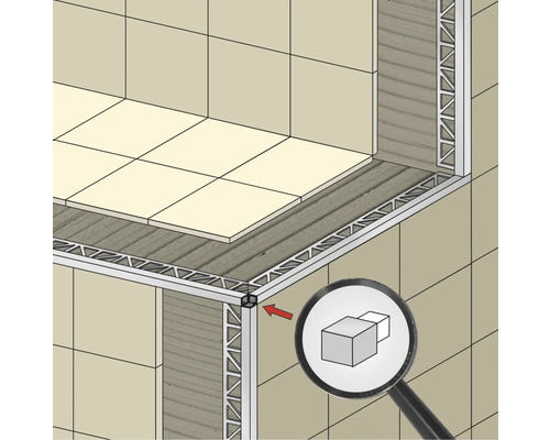DURAL Squareline zwart eindprofiel 250 x 11 mm