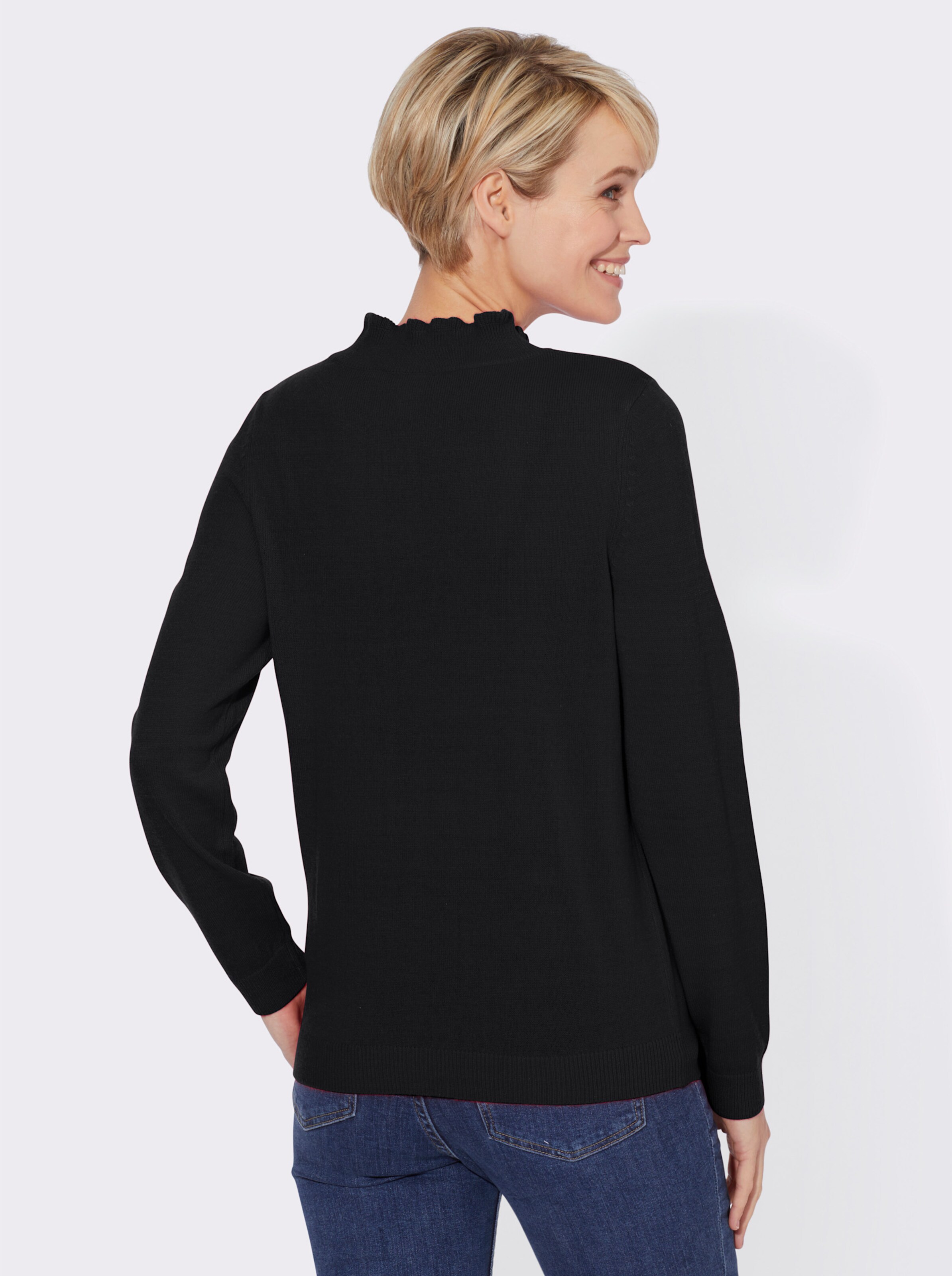 Stehkragenpullover