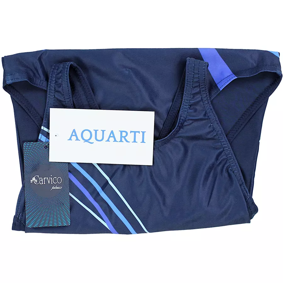 Aquarti Mädchen Badeanzug Chlorresistent Muscleback Wassersport blaulila