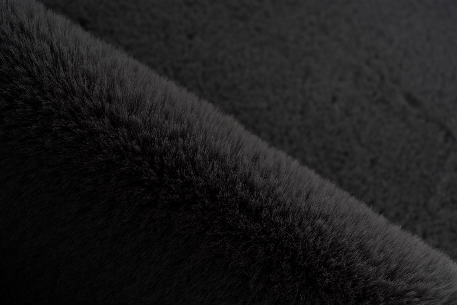 Hoogpolig tapijt Enchantique Grey 35 mm effen handgetuft 60 x 180 cm