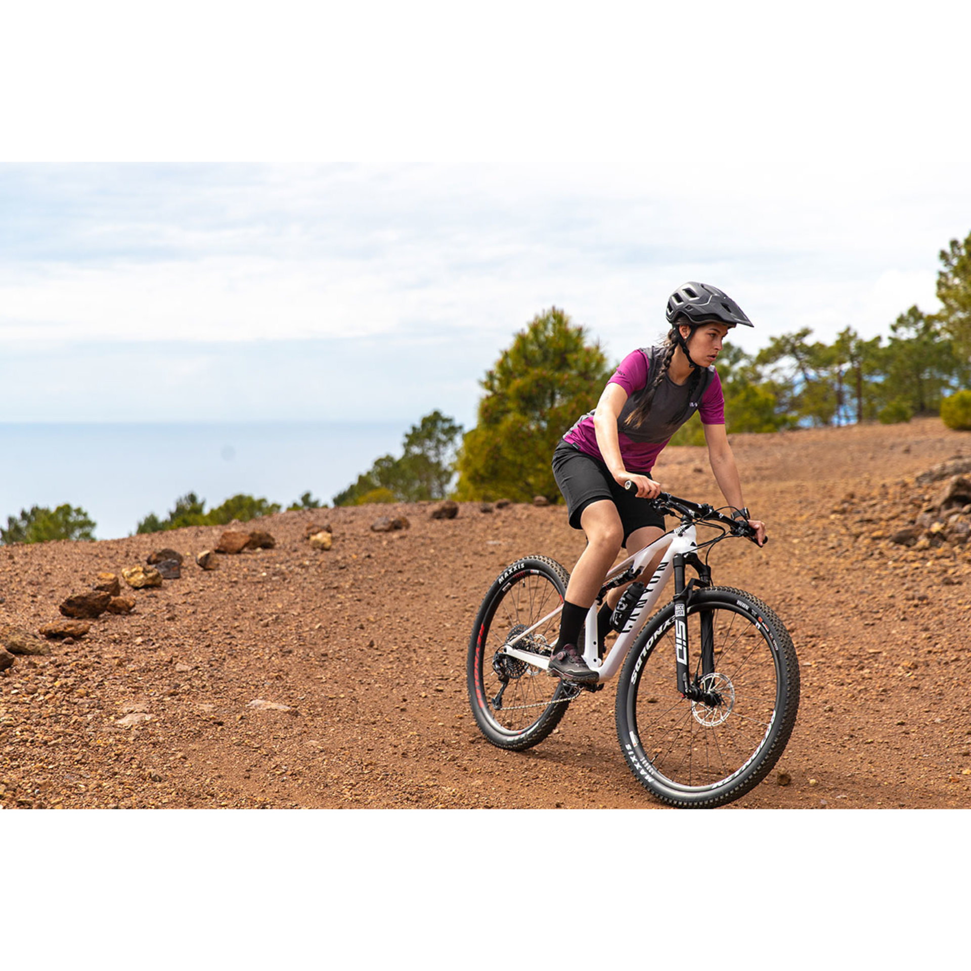 Northwave Xtrail 2 MTB Fietsshirt Korte Mouwen Grijs/Roze Dames