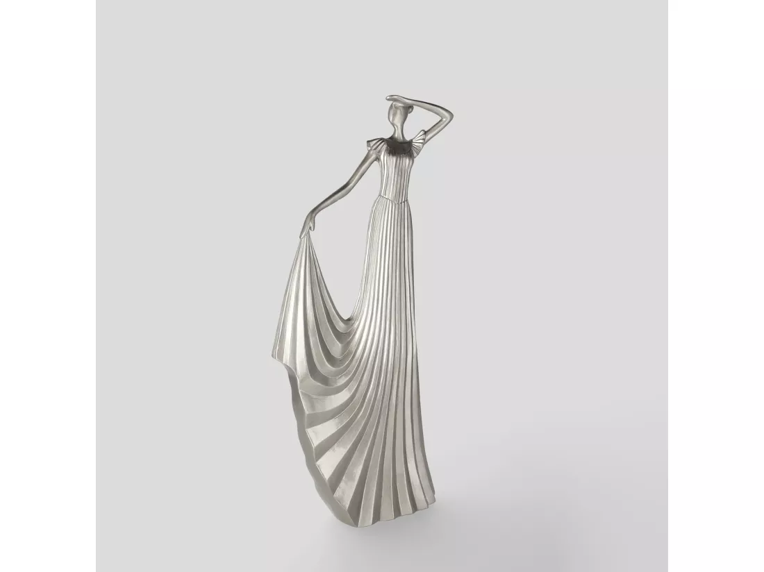 Figurine Danrawisa Argent Moyen 45 x 19.5 x 7