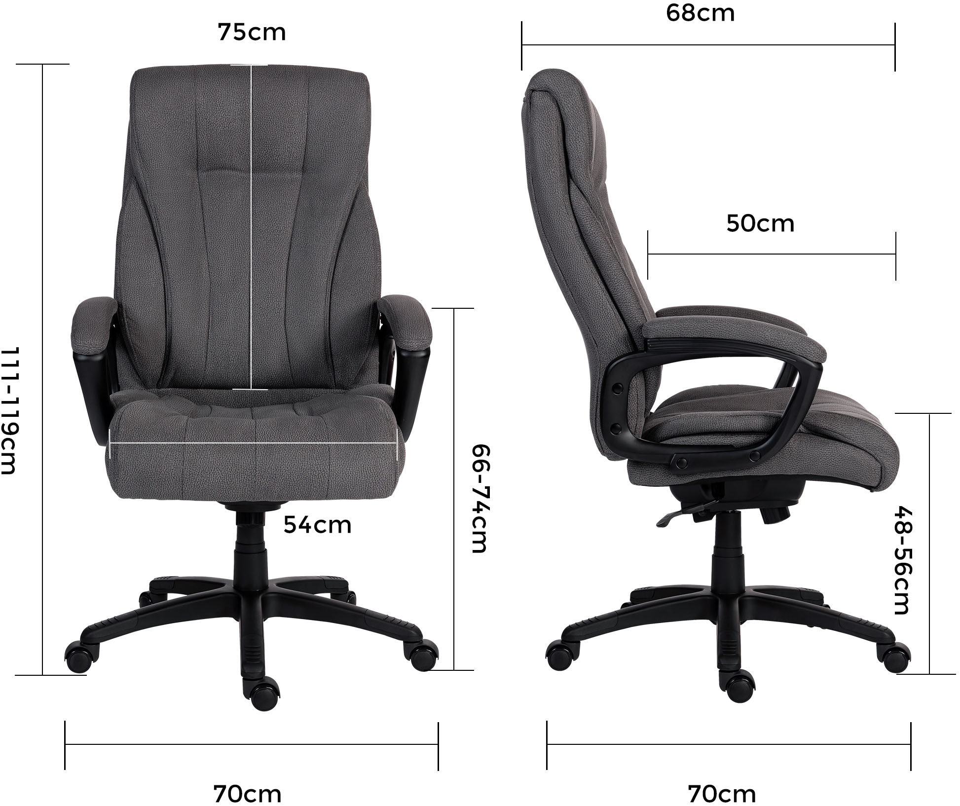 Duo Collection Chefsessel »John XXL« () mit gepolsterten Armlehnen