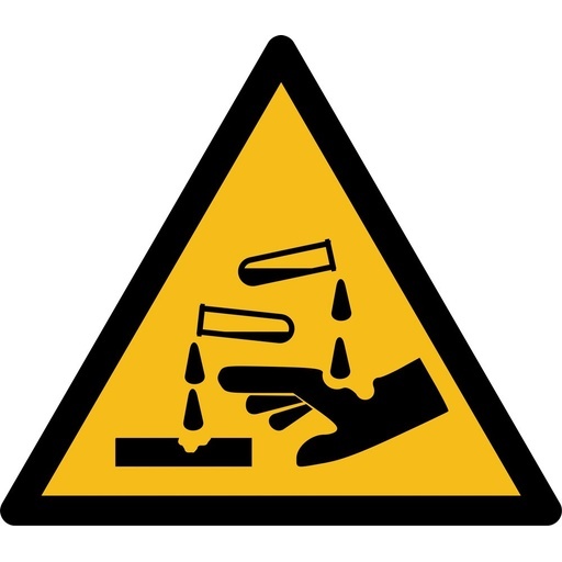 Rouleau de Pictos de Danger - Substance corrosive - W023